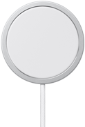 Vue de face d’un chargeur MagSafe avec câble